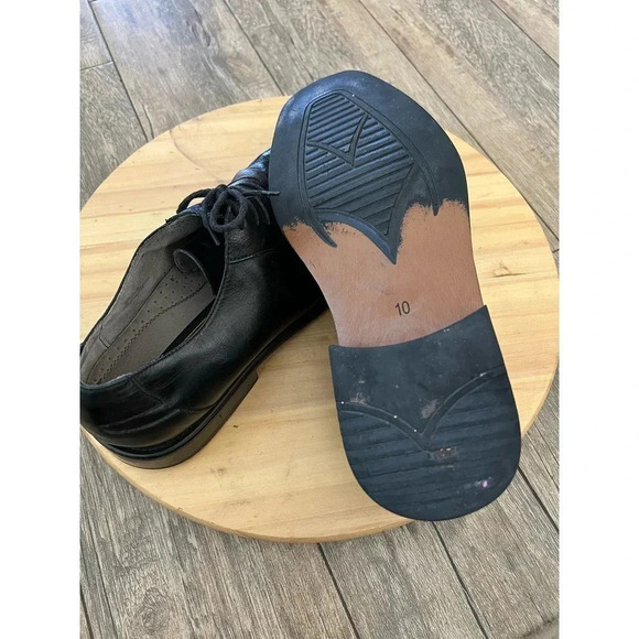 Stacy Adams Men's Black Leather Tie Up Oxfords Dress Shoes Size 10 - Picture 4 of 4